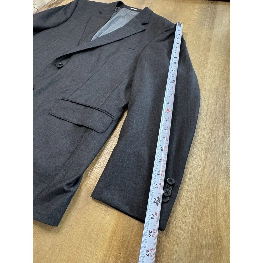 Peter millar Sport Coat Blazer 44 R Gray Wool‎